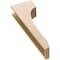 Ekena Millwork 6"W x 12"D x 36"H Thin Legacy Rough Cedar Woodgrain TimberThane Corbel, Primed Tan CORUR06X12X36LGYRCPR - alternate 3